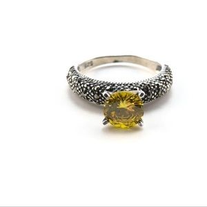 Citrine sterling silver ring